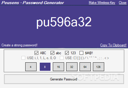 strong unique password generator